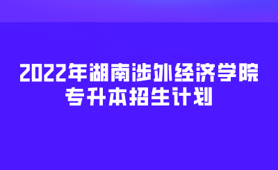 2022年湖南涉外经济学院专升本招生计划.png